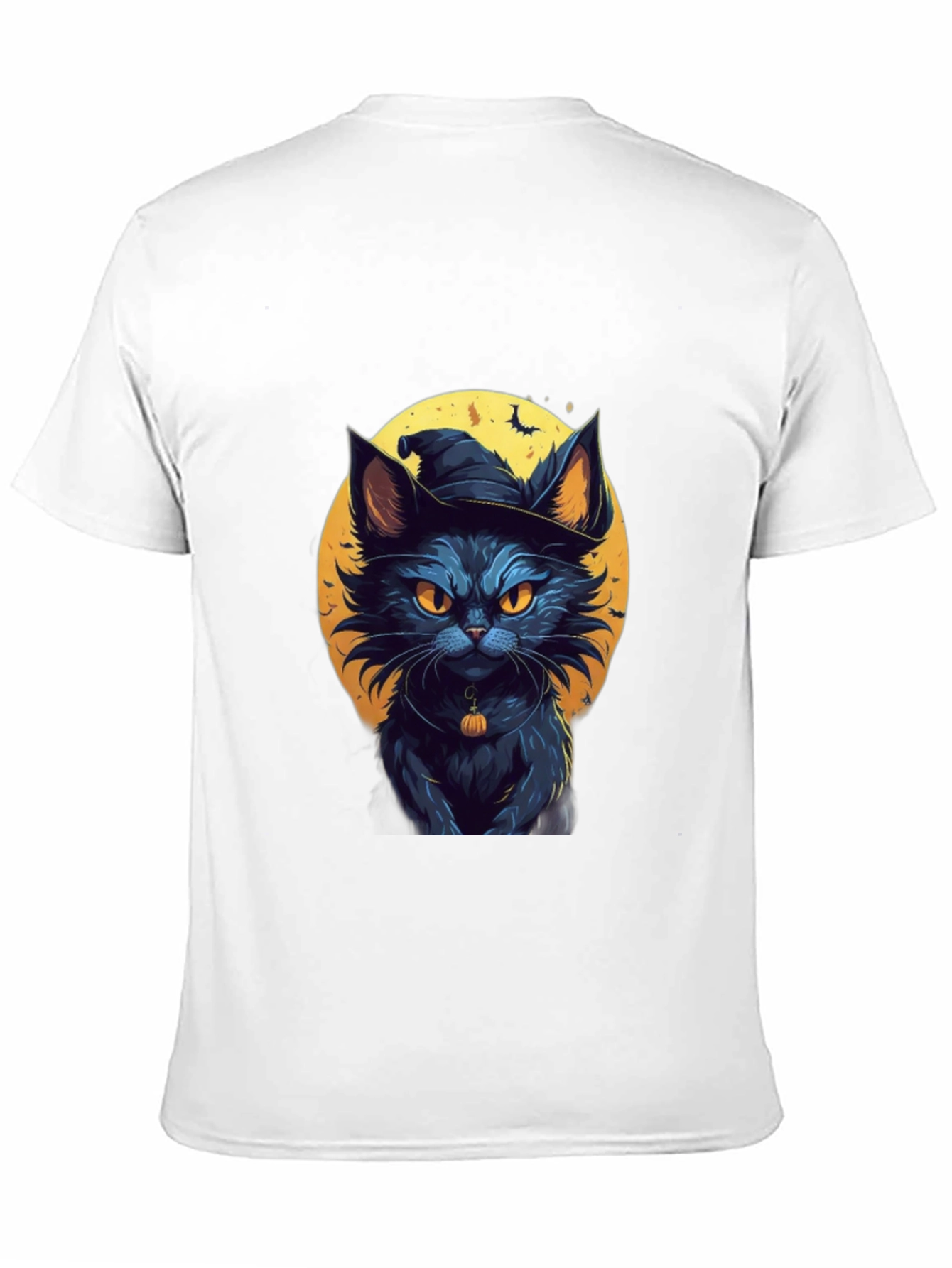 Halloween Cat T-Shirt - Witch Cat Design