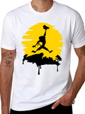 Lion King Simba Air Jordan T-Shirt - Black