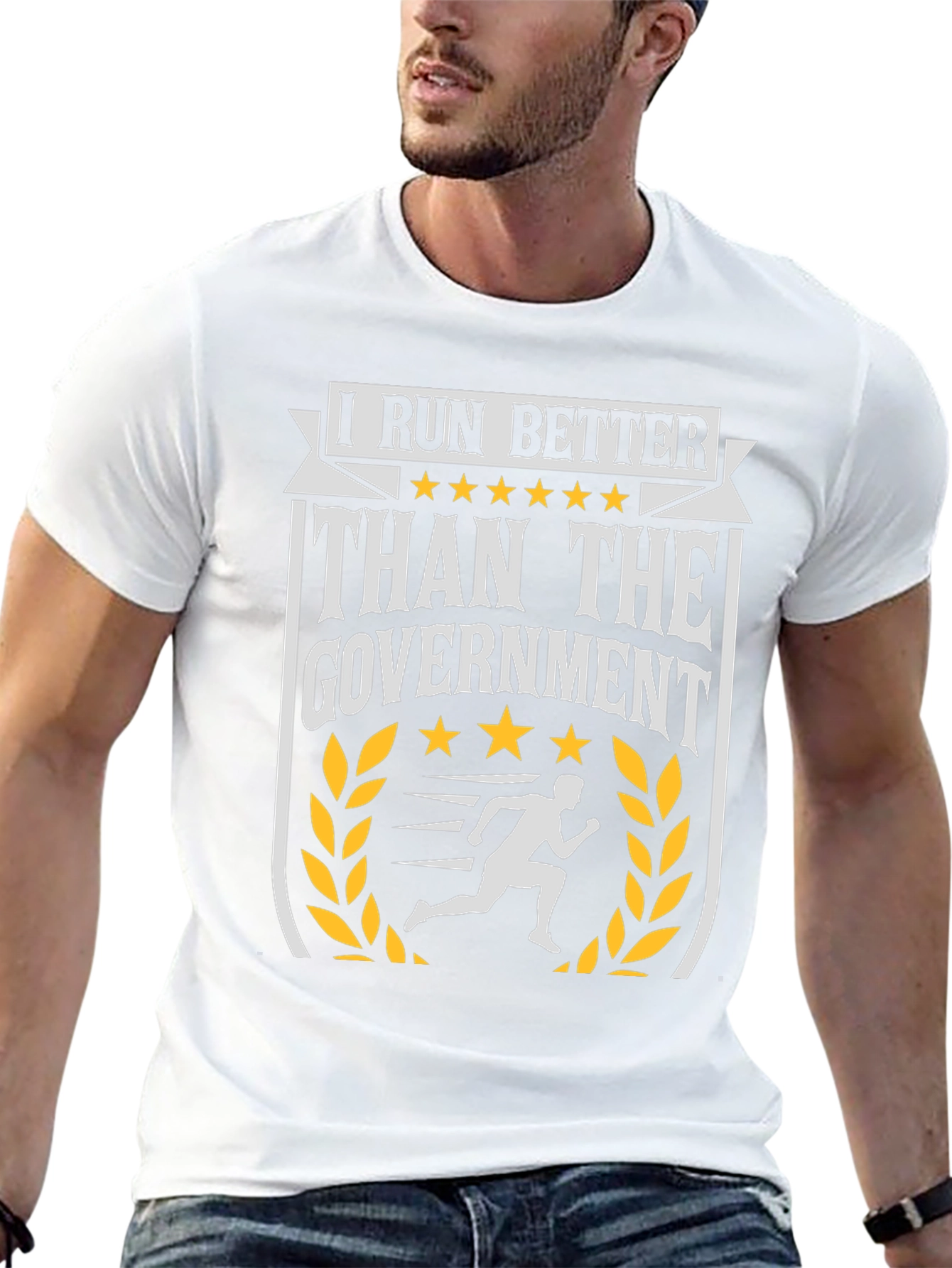 I Run Better Than The Government Graphic Tee
