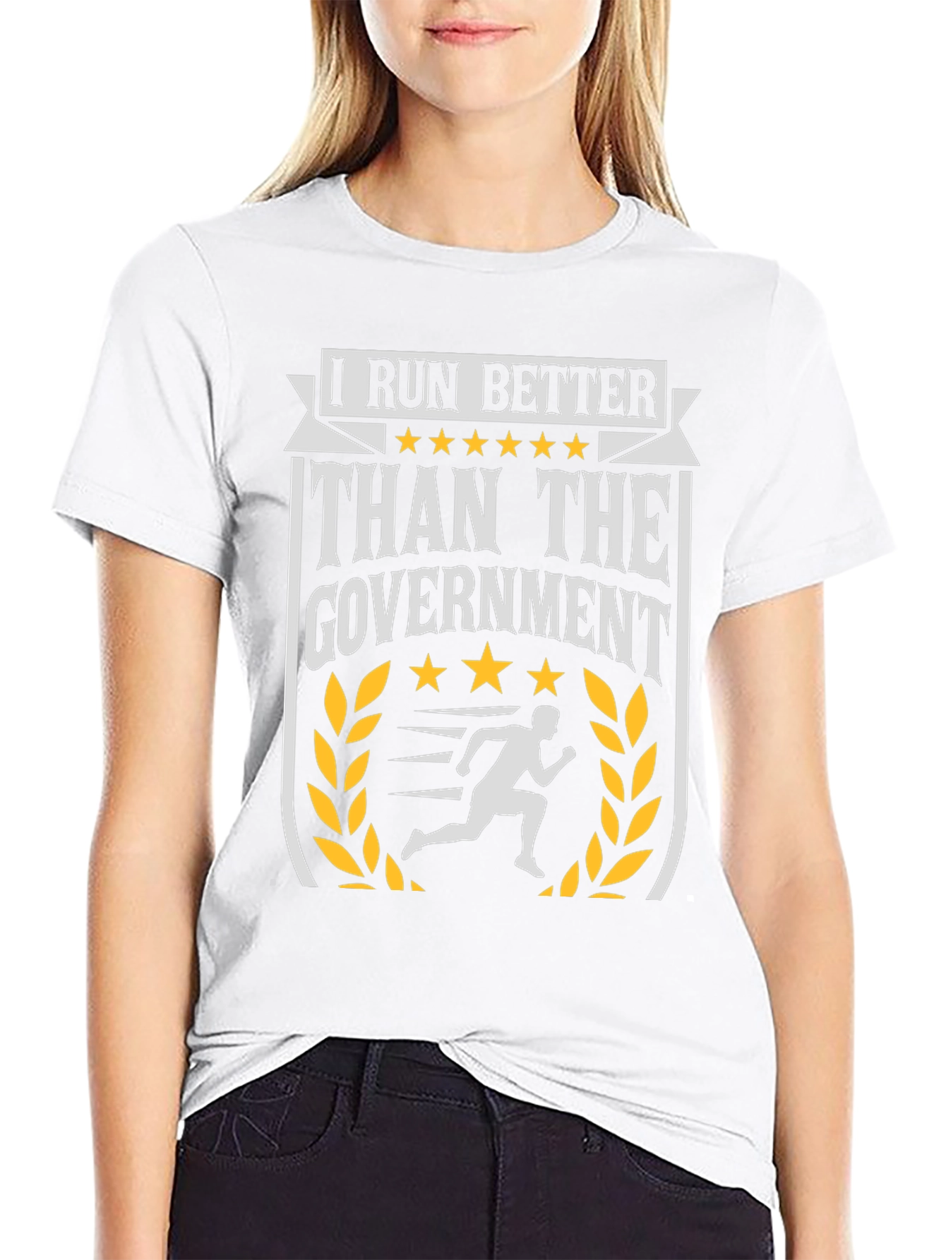 I Run Better Than The Government Graphic Tee