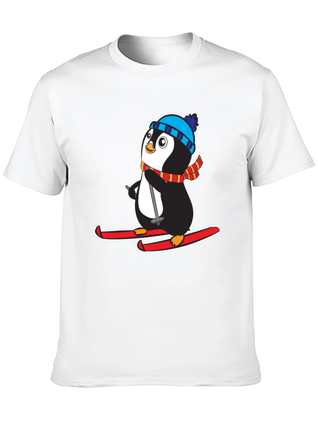 Penguin Ski T-Shirt - Cute Holiday Gift
