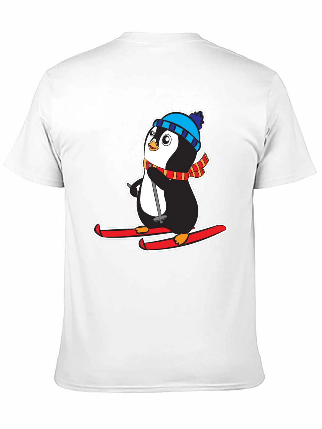 Penguin Ski T-Shirt - Cute Holiday Gift