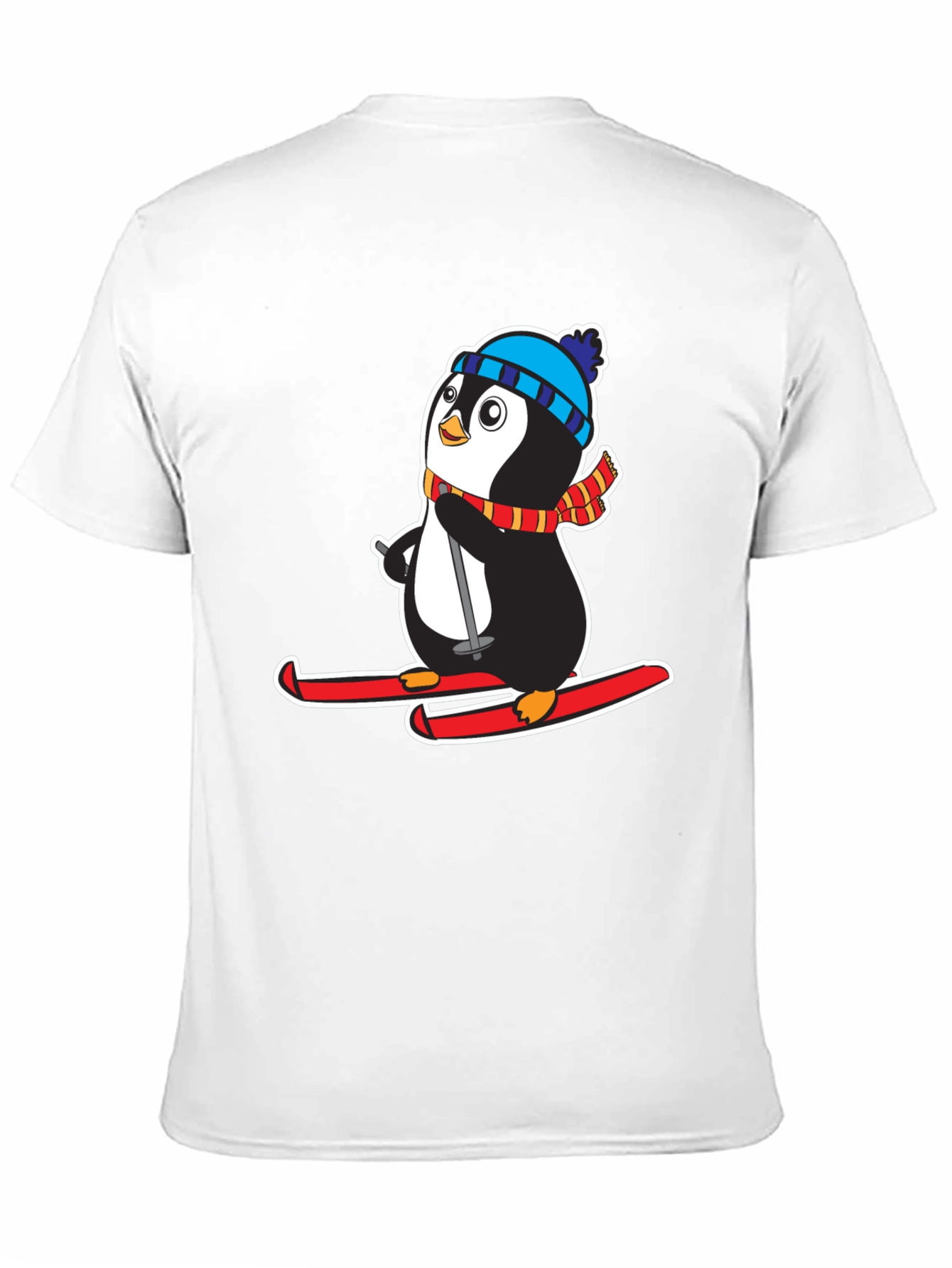 Penguin Ski T-Shirt - Cute Holiday Gift