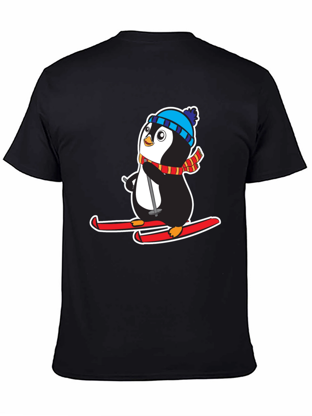 Penguin Ski T-Shirt - Cute Holiday Gift