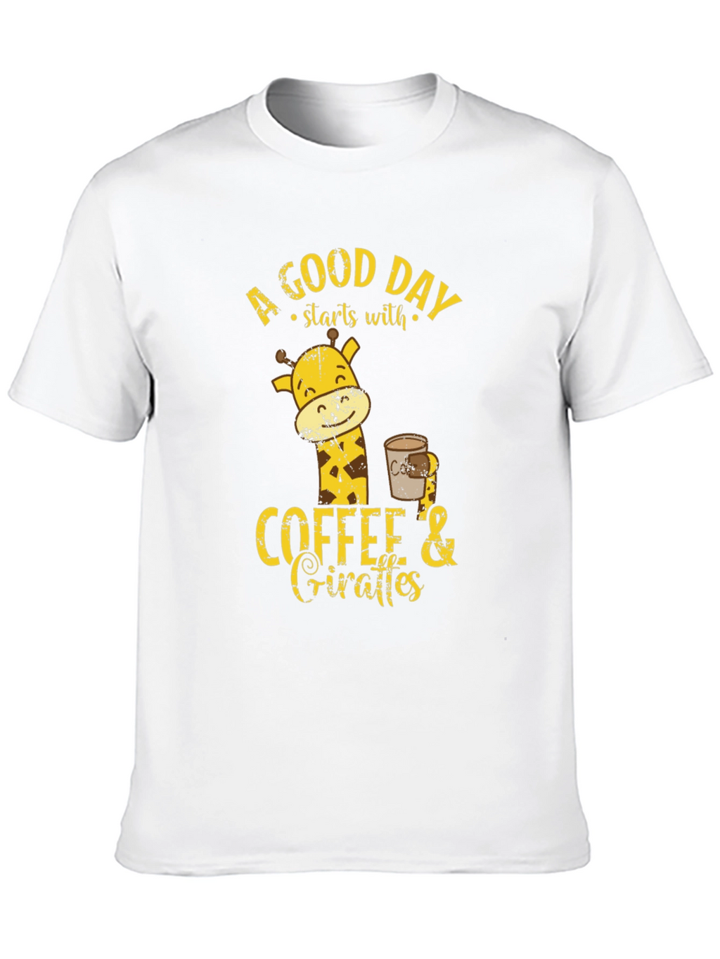 Coffee and Giraffes Graphic T-Shirt