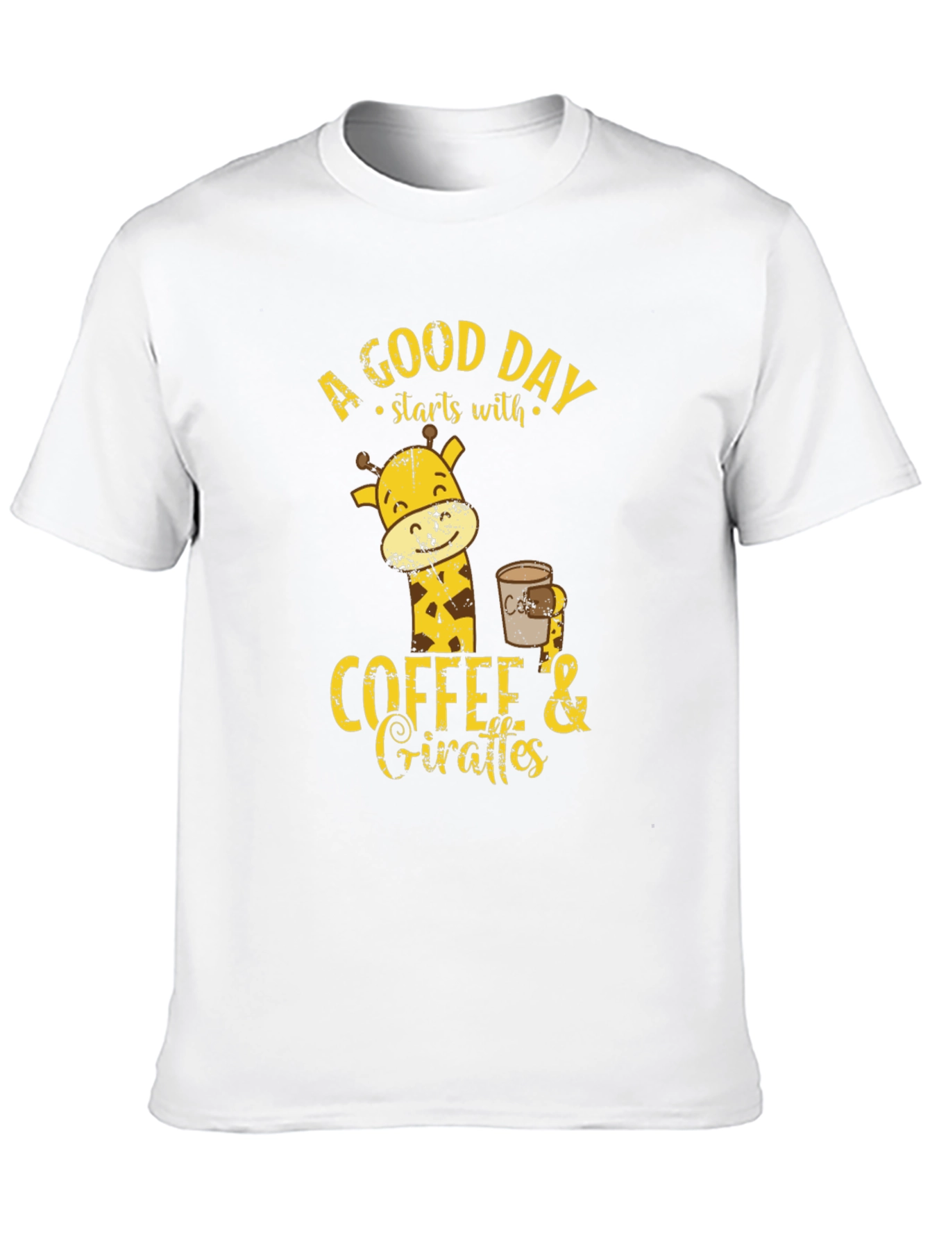 Coffee and Giraffes Graphic T-Shirt