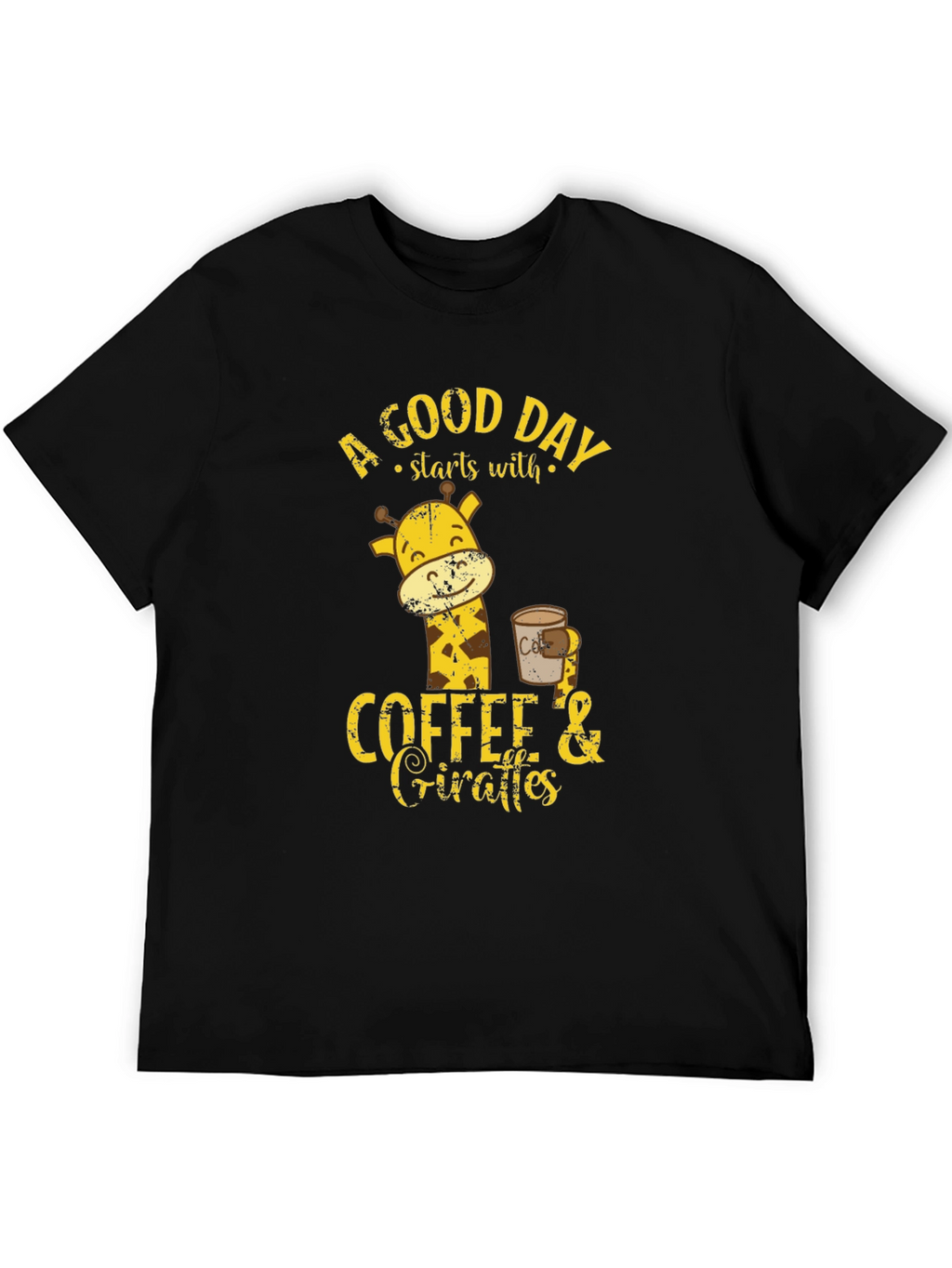 Coffee and Giraffes Graphic T-Shirt