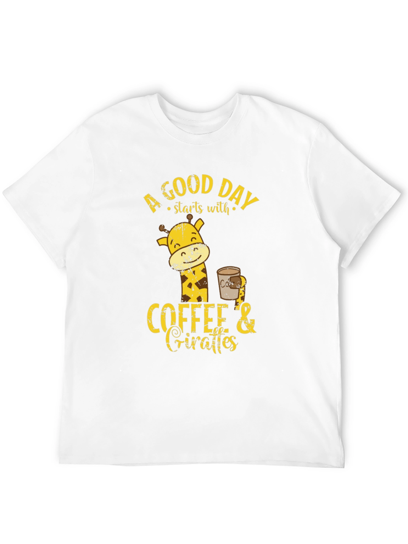 Coffee and Giraffes Graphic T-Shirt