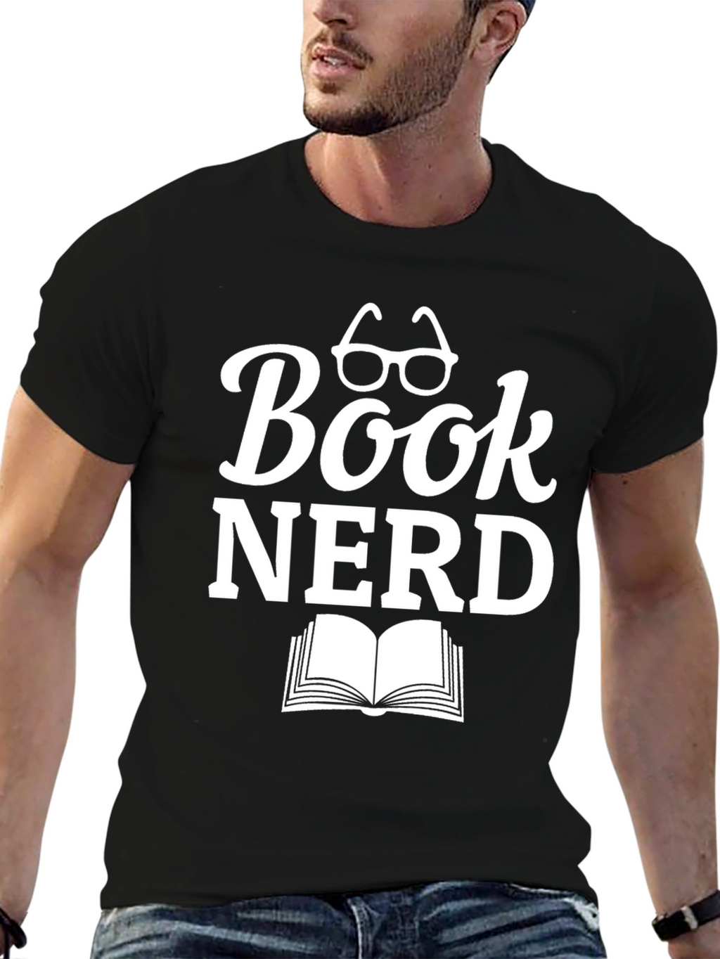 Book Nerd T-Shirt - Reading Glasses Book Design