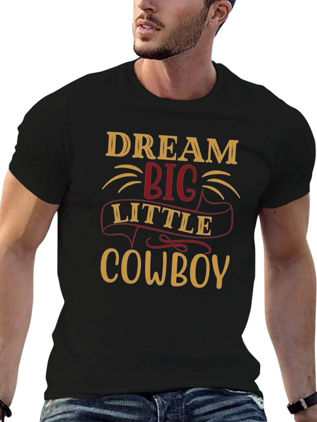Dream Big Little Cowboy Graphic Tee