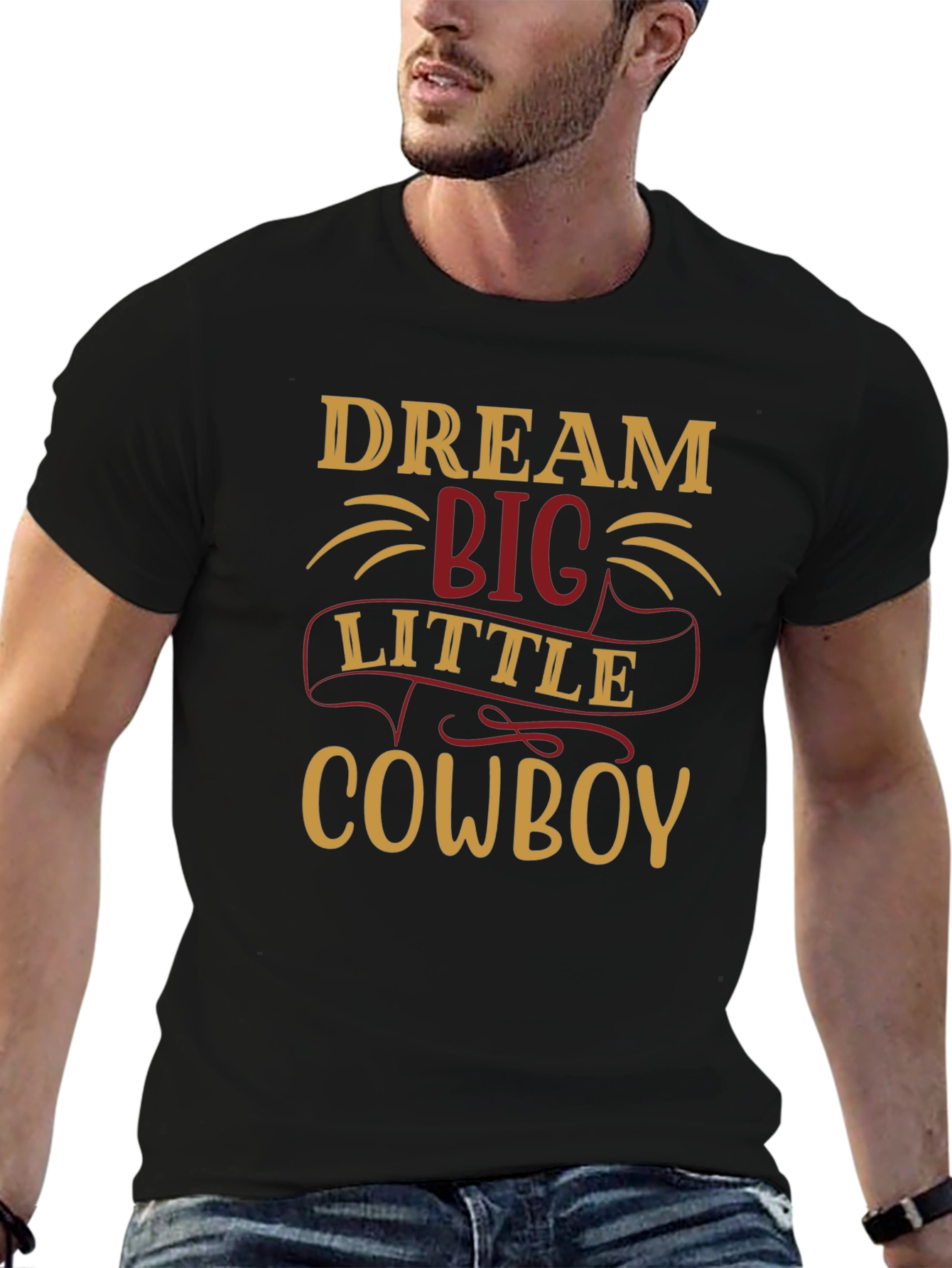 Dream Big Little Cowboy Graphic Tee