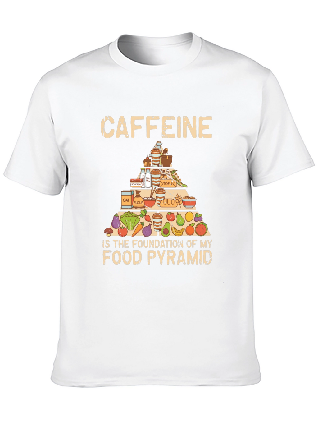 Caffeine Food Pyramid T-Shirt