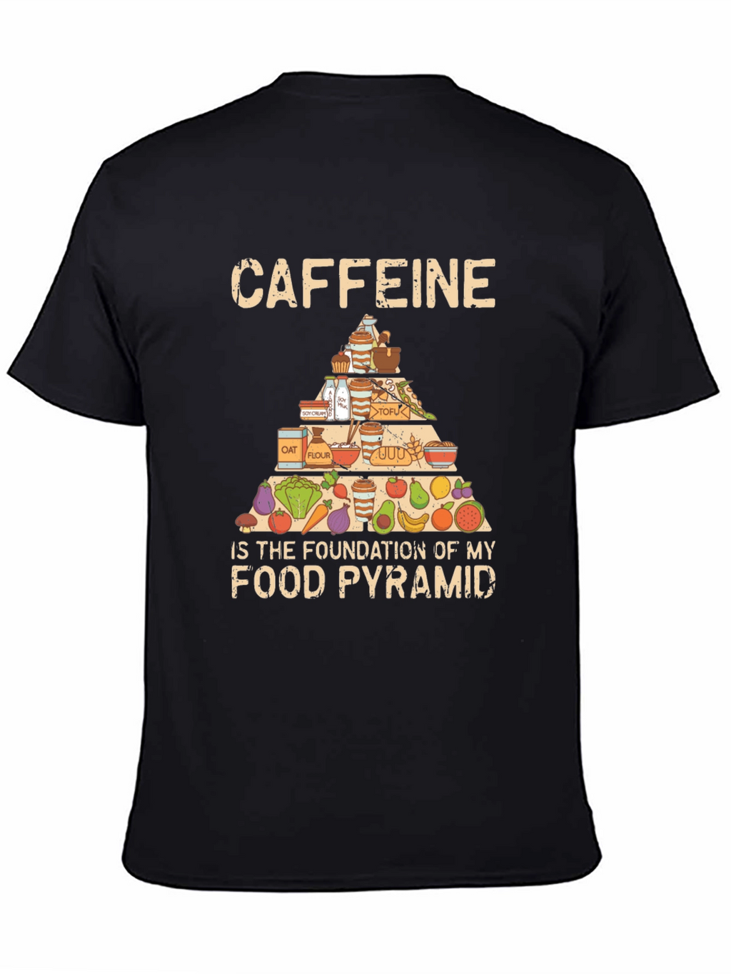 Caffeine Food Pyramid T-Shirt