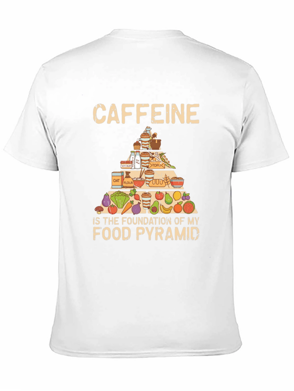 Caffeine Food Pyramid T-Shirt