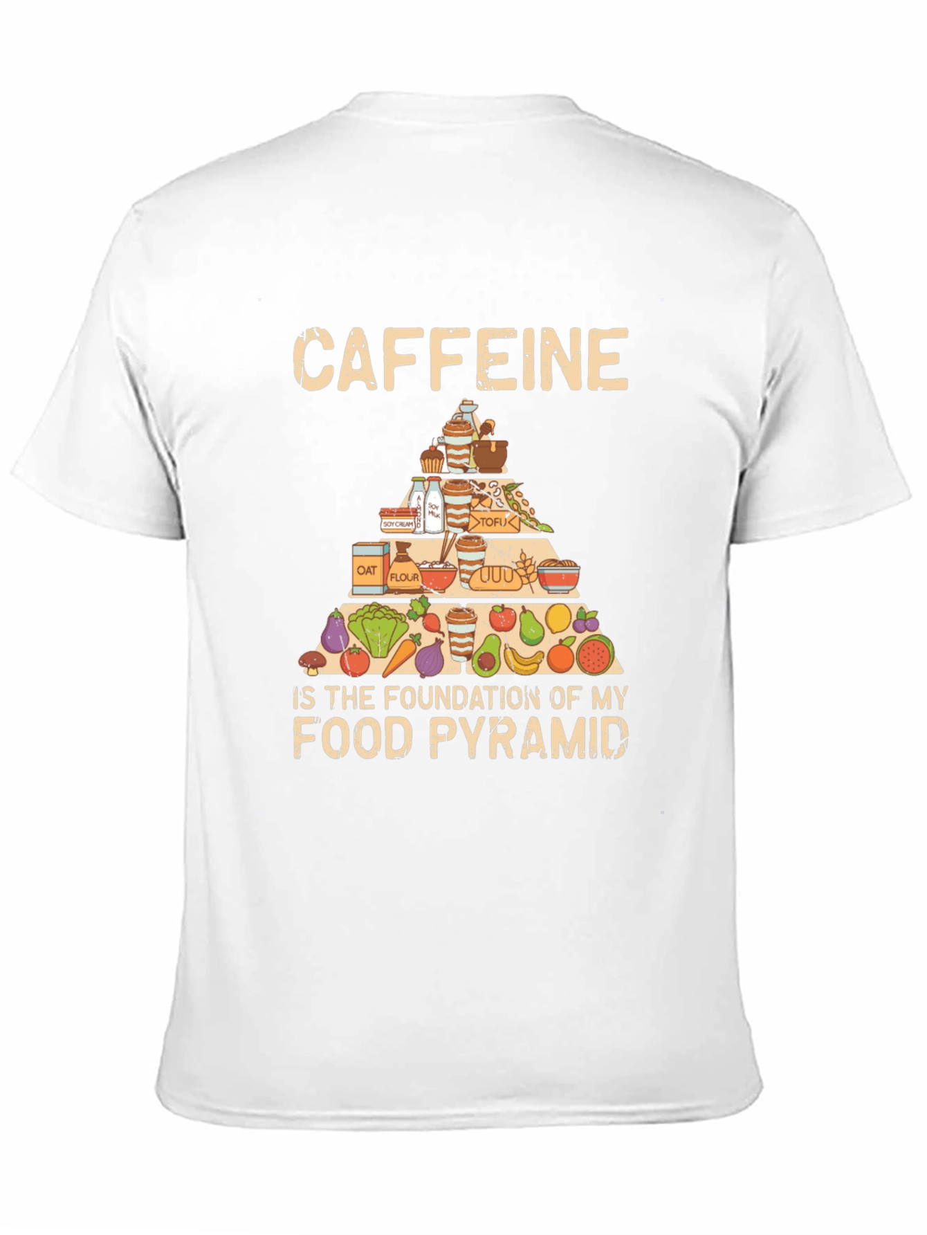 Caffeine Food Pyramid T-Shirt