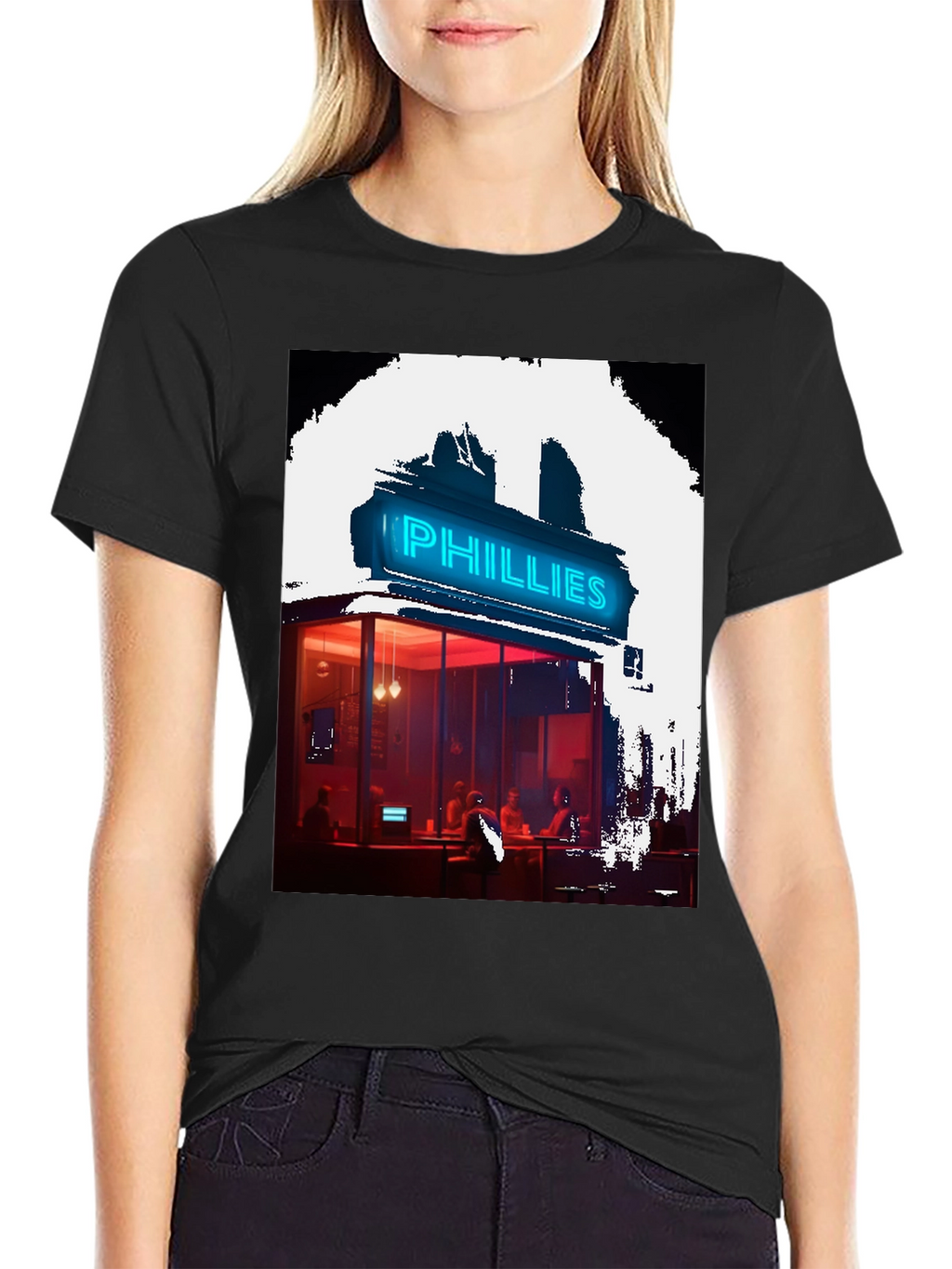 Neon Phillies Restaurant Graphic Tee