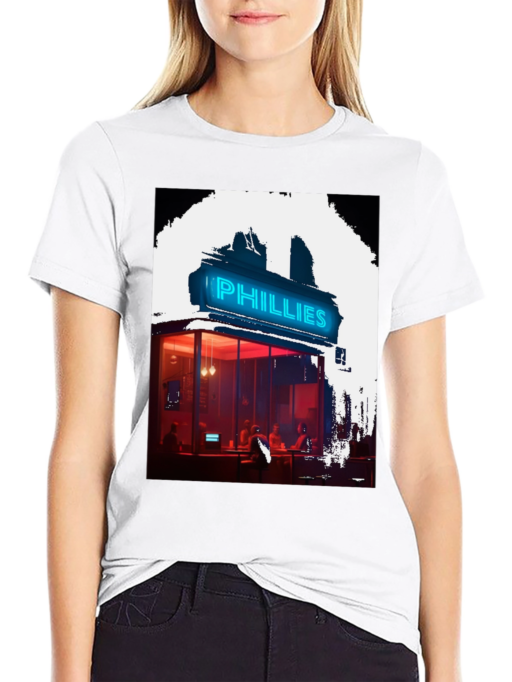 Neon Phillies Restaurant Graphic Tee