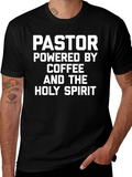 Pastor Powered By Coffee & Holy Spirit T-Shirt
