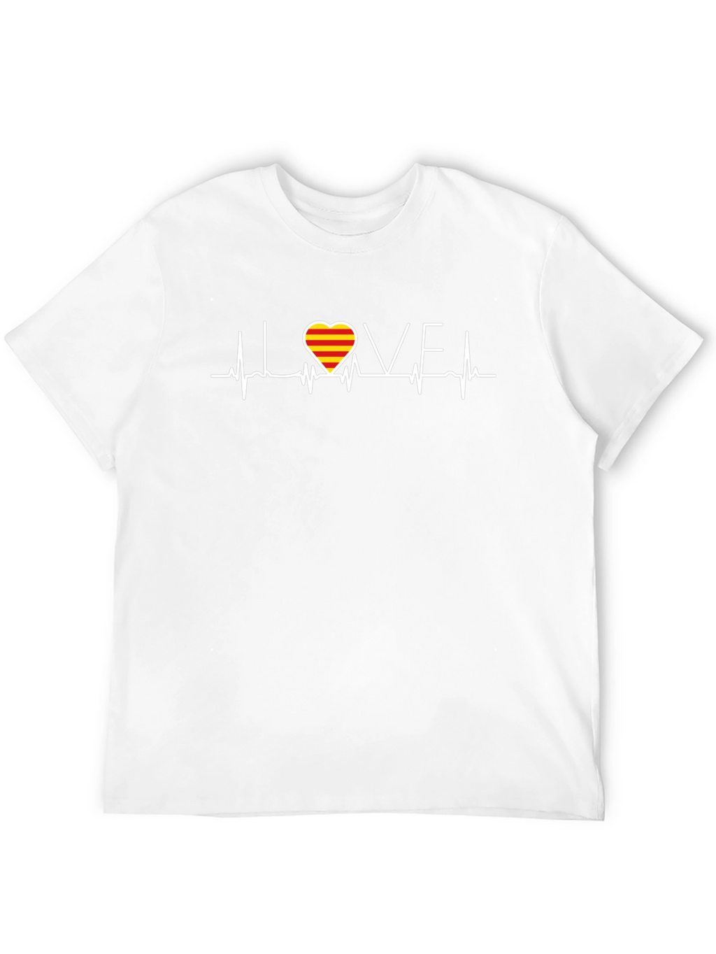 I Love Catalonia Heartbeat T-Shirt