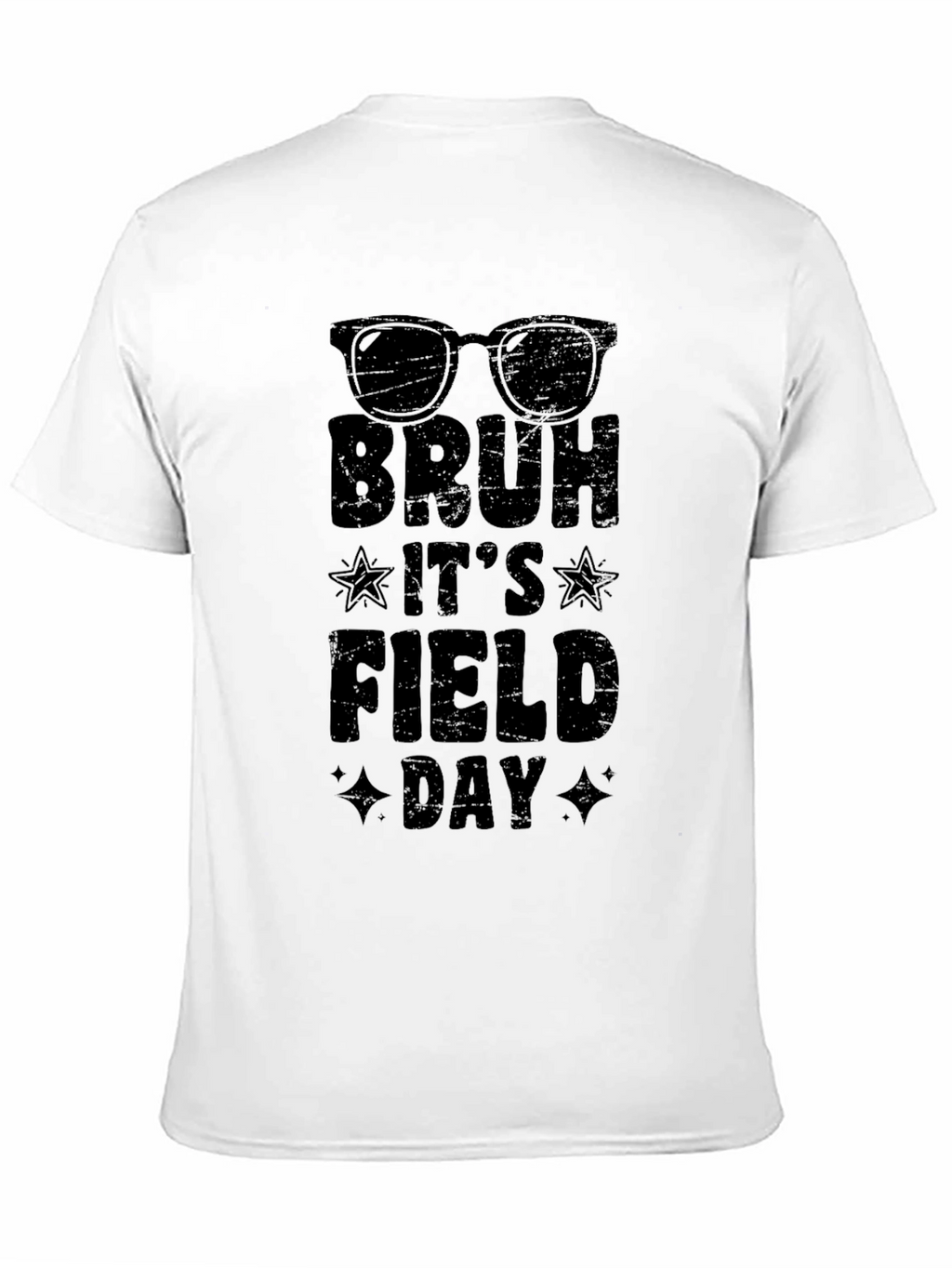 Bruh Its Field Day Black Graphic Tee