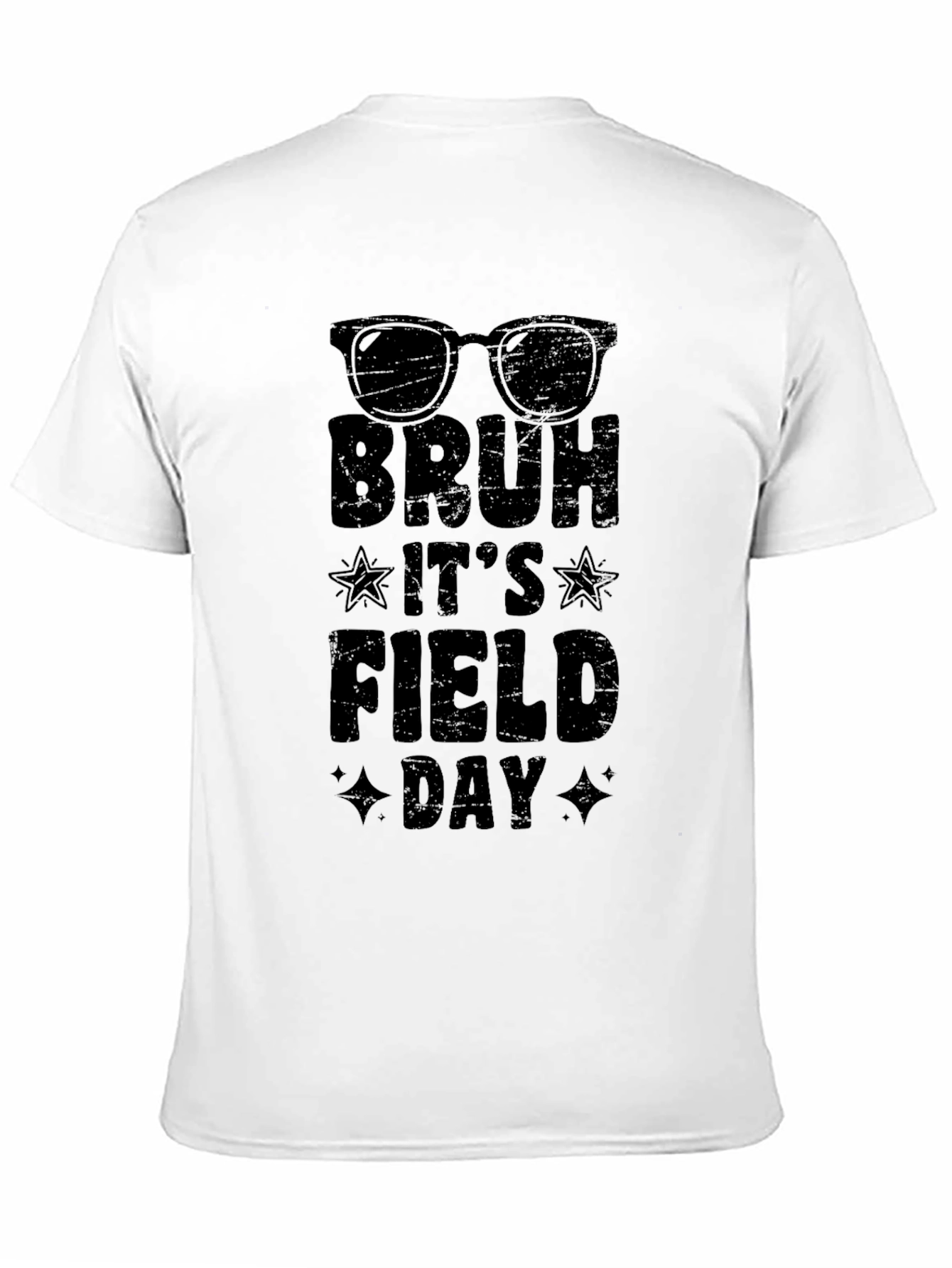 Bruh Its Field Day Black Graphic Tee