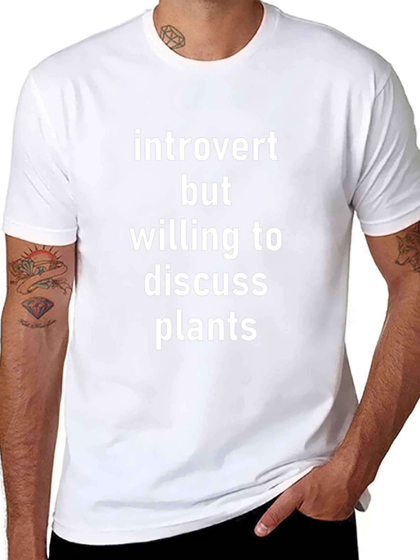 Introvert Plant Lover T-Shirt: Discussing Plants