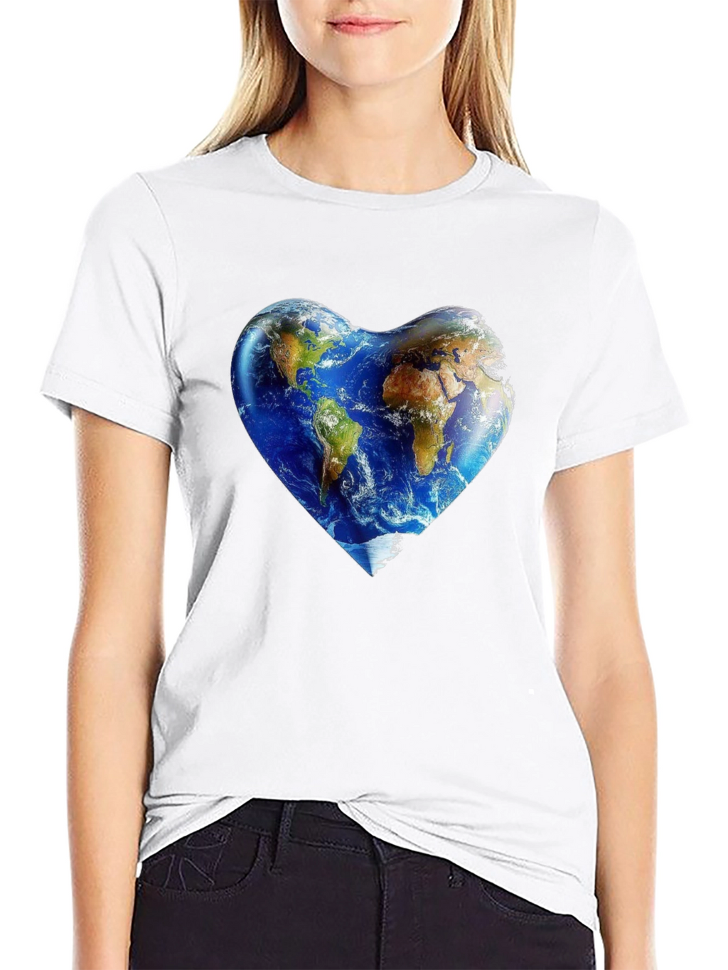Earth Heart Graphic Tee - Love Our Planet