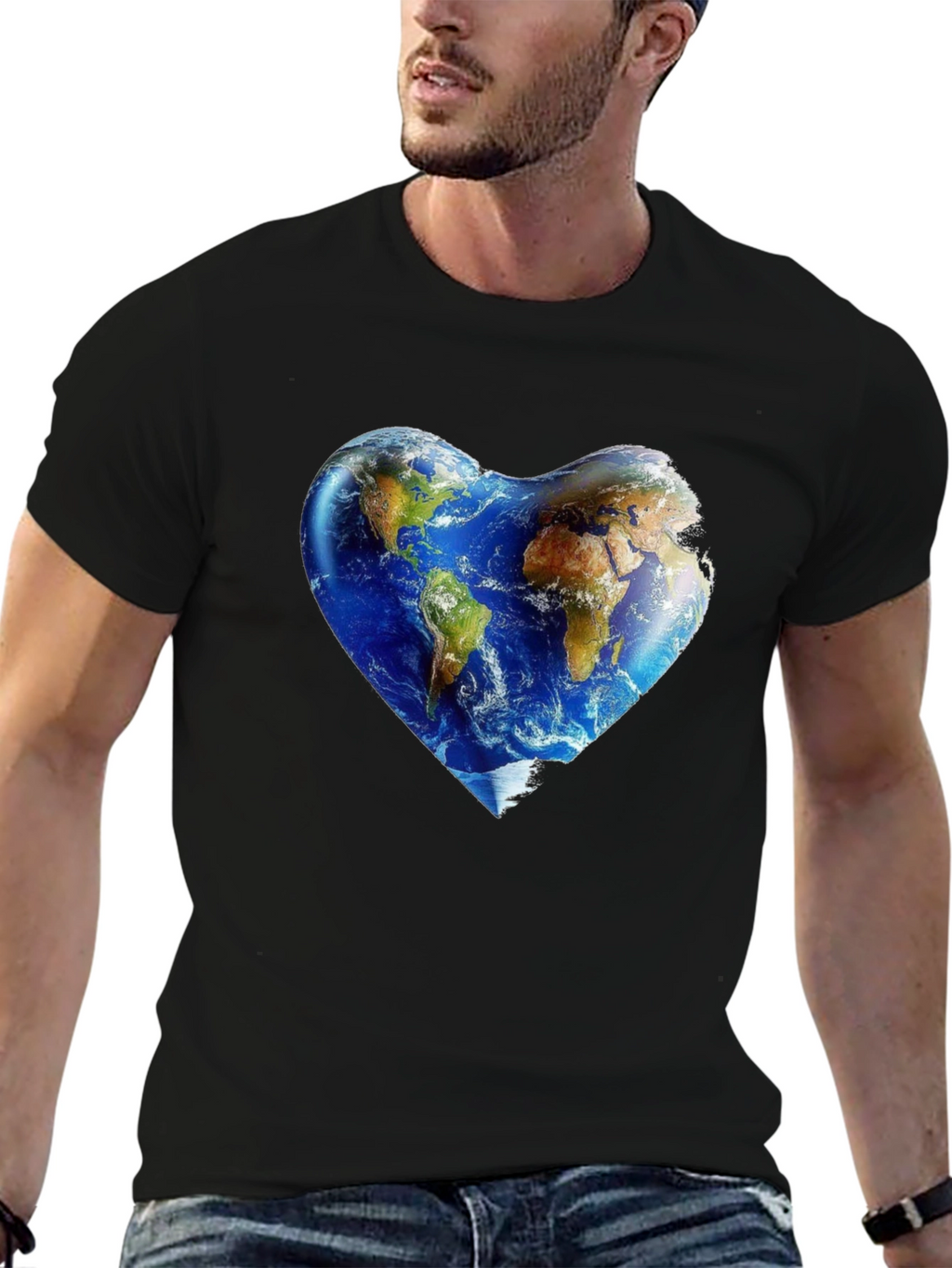 Earth Heart Graphic Tee - Love Our Planet