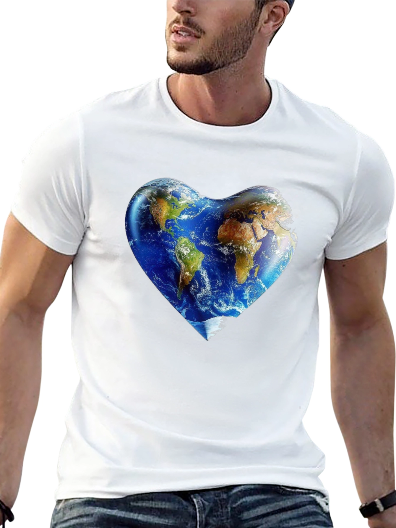 Earth Heart Graphic Tee - Love Our Planet