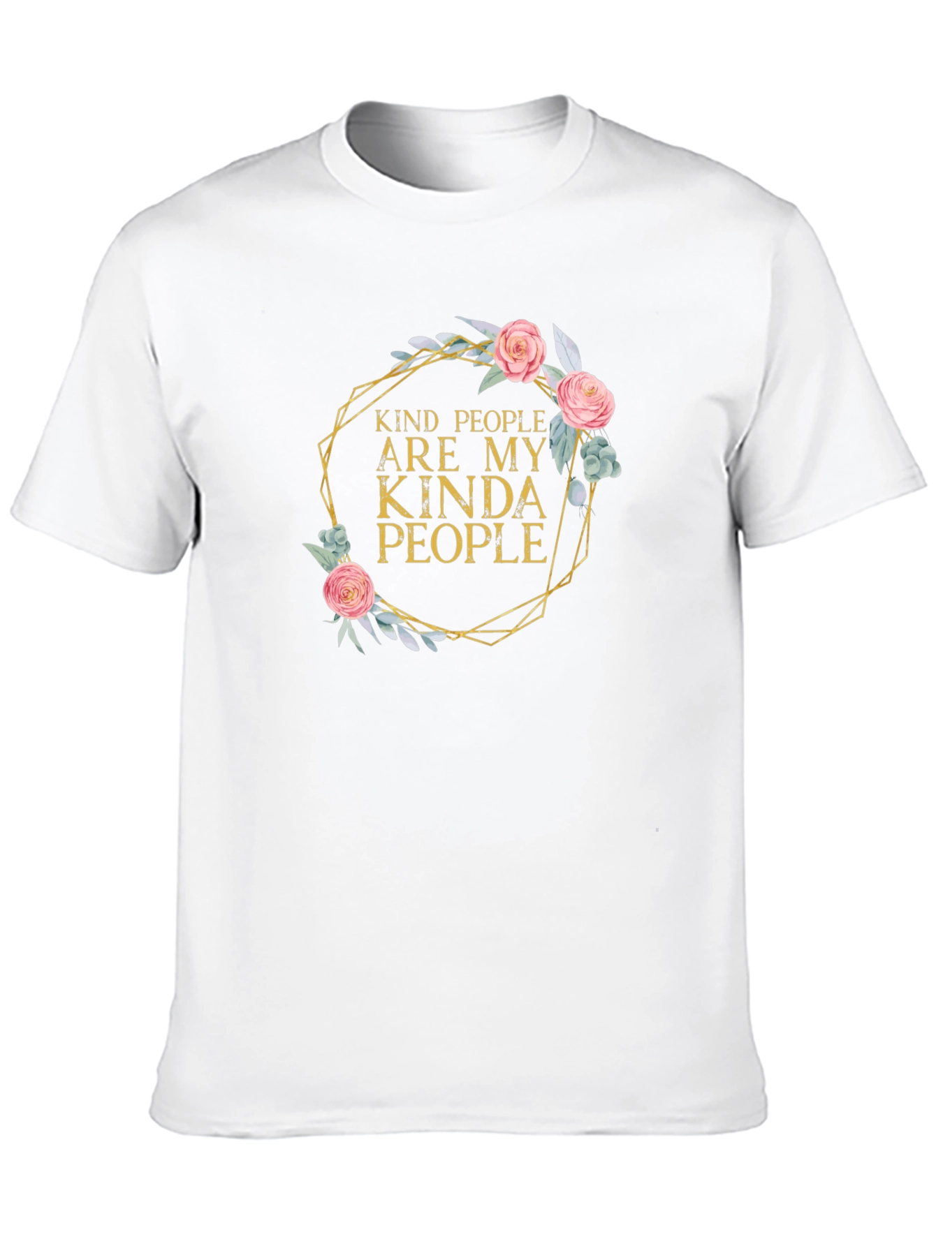 Kind People Floral Graphic Tee - Black