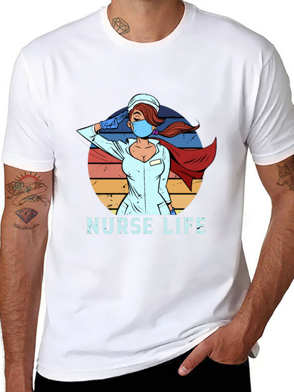 Nurse Life Hero T-Shirt - Saluting Healthcare Hero