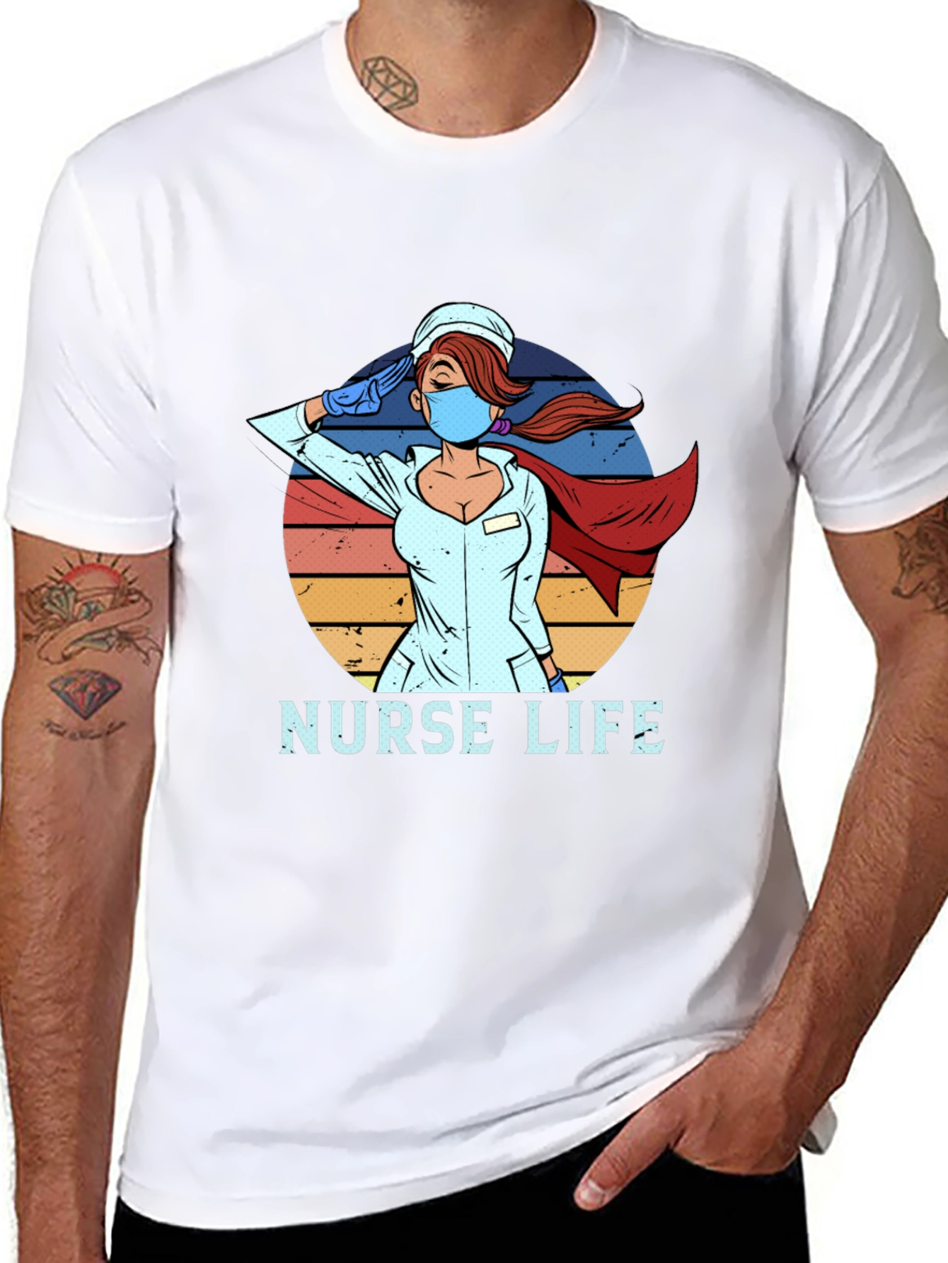 Nurse Life Hero T-Shirt - Saluting Healthcare Hero