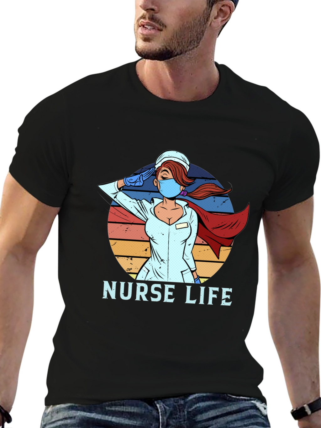 Nurse Life Hero T-Shirt - Saluting Healthcare Hero