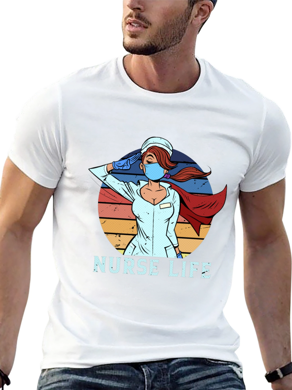 Nurse Life Hero T-Shirt - Saluting Healthcare Hero
