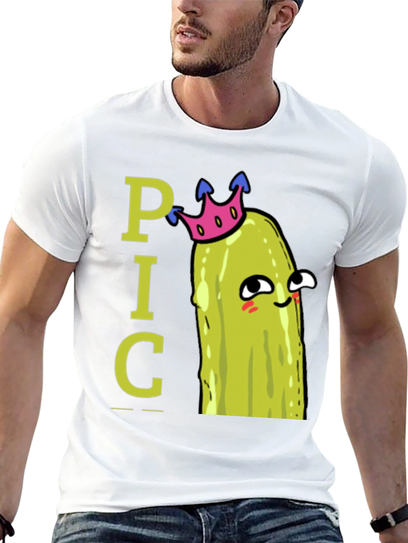 Pickle Pun T-Shirt - Funny Cartoon Graphic Tee