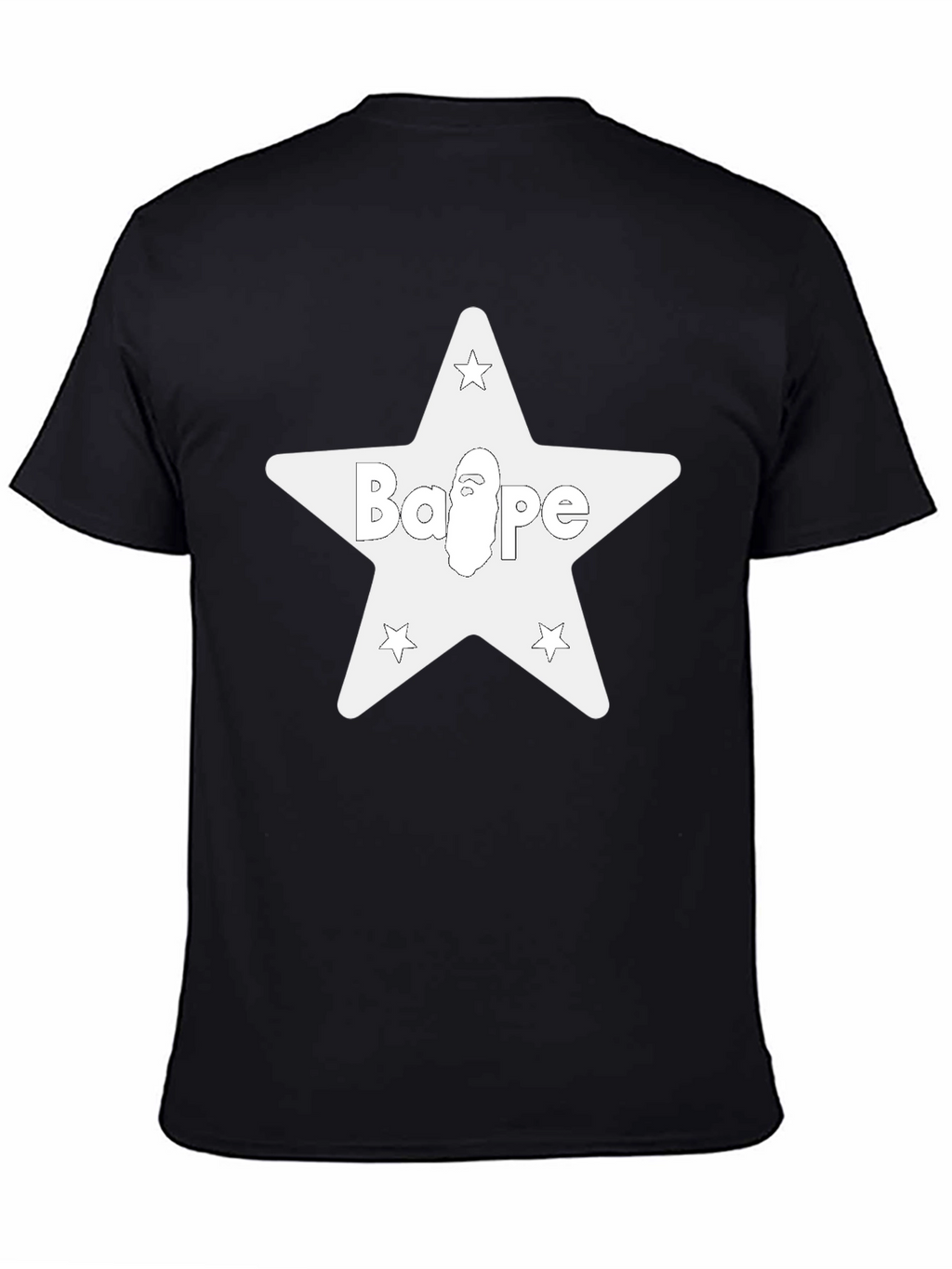 Star Logo Black Tee - Casual Graphic T-Shirt