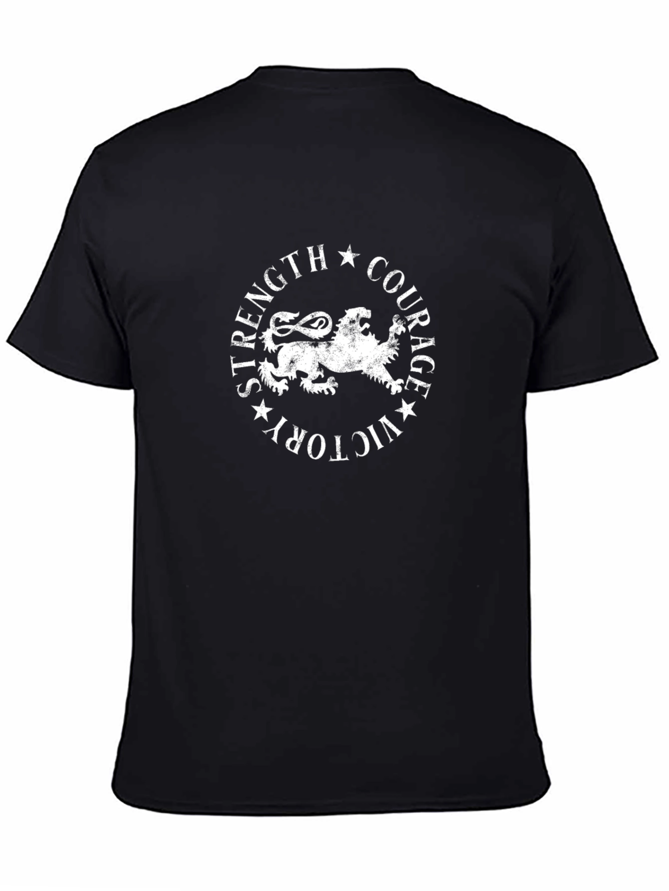 Strength Courage Victory Lion Graphic Tee