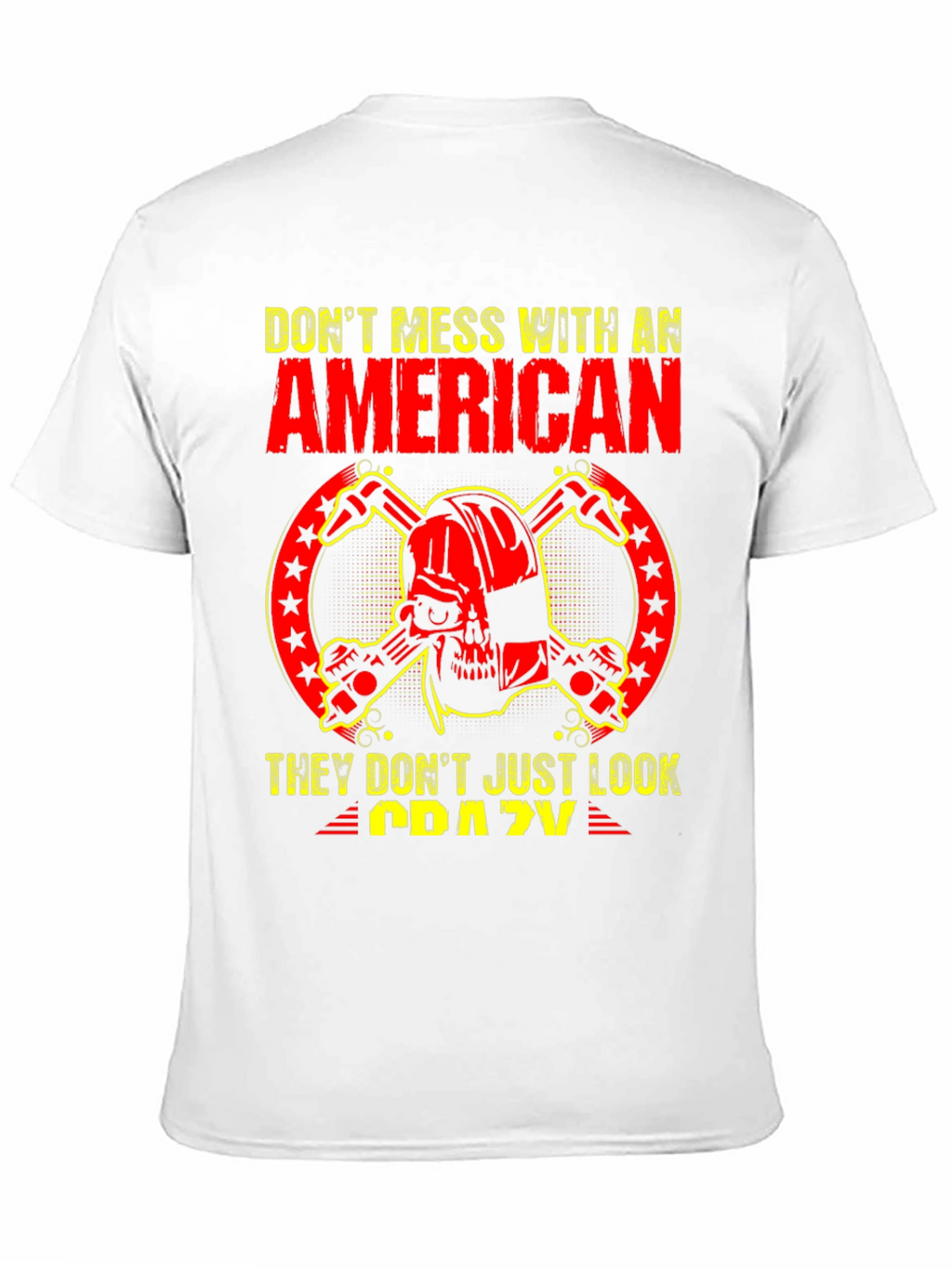 American Skull Graphic T-Shirt - Black