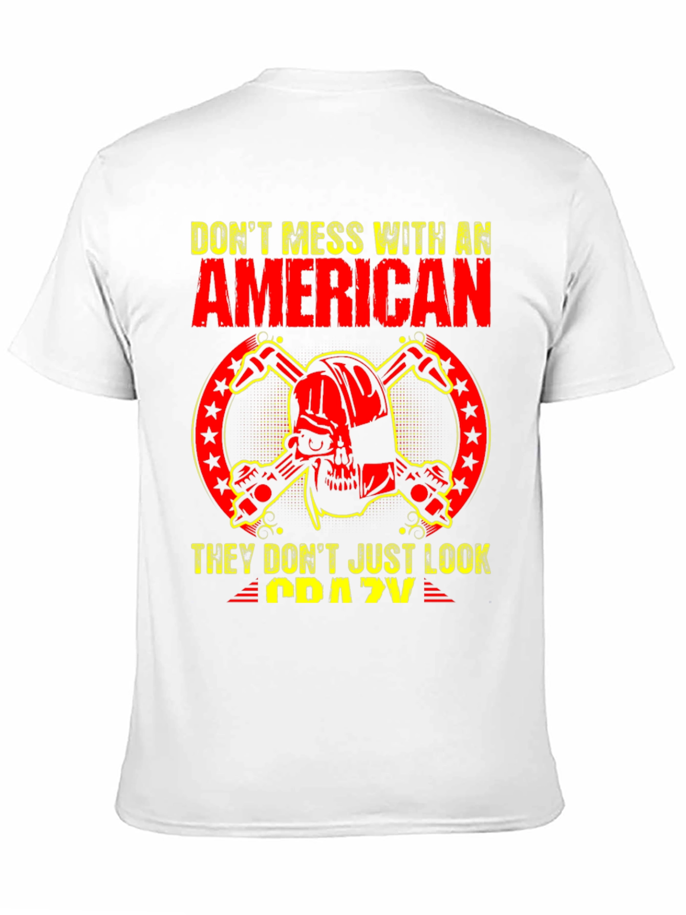 American Skull Graphic T-Shirt - Black