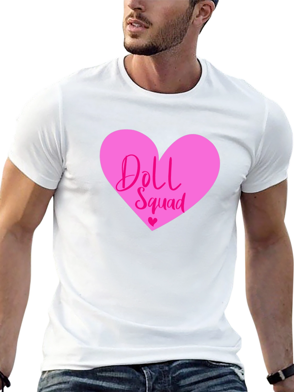 Doll Squad T-Shirt - Pink Heart Design