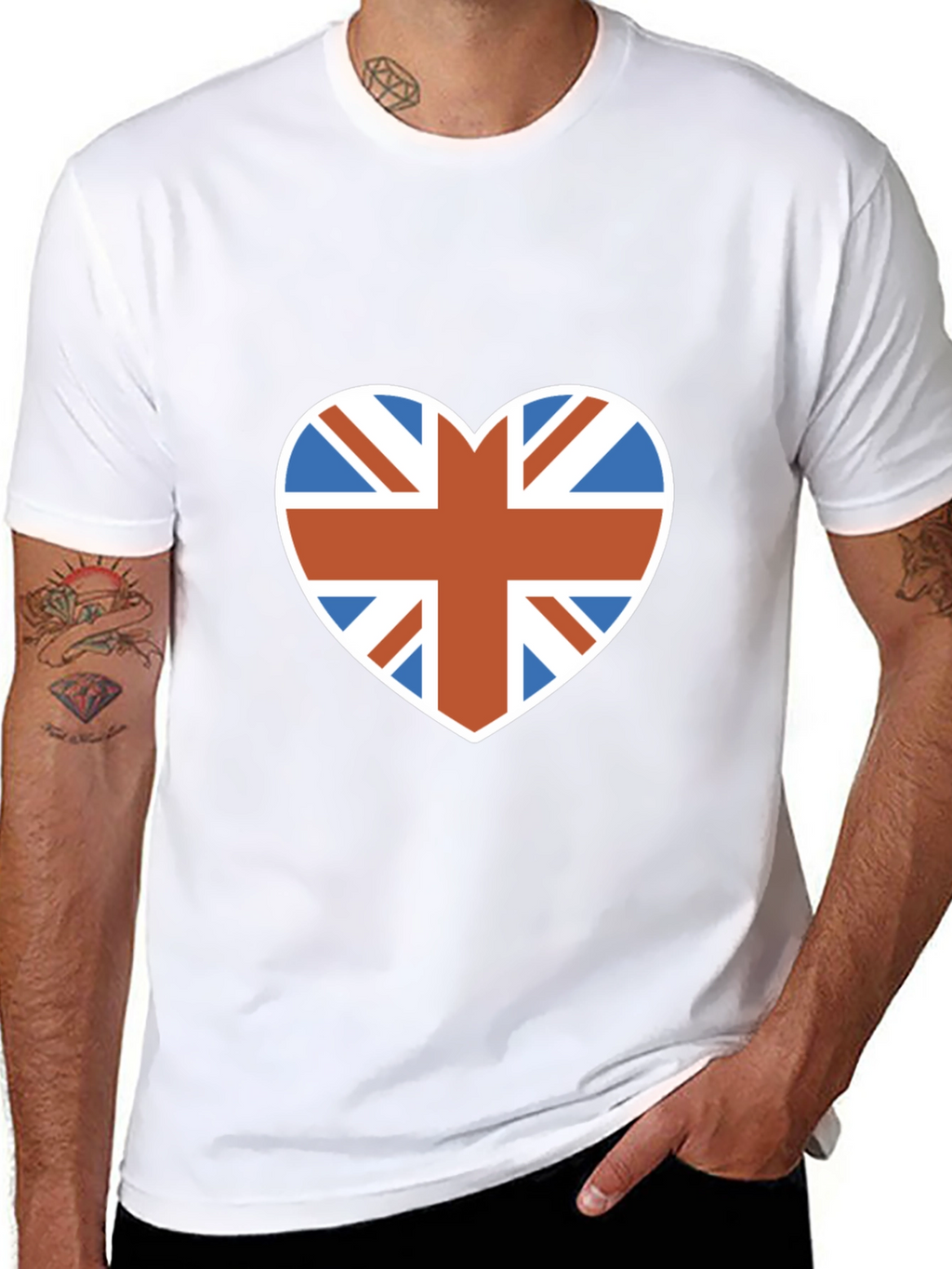 Union Jack Heart T-Shirt - British Pride Apparel