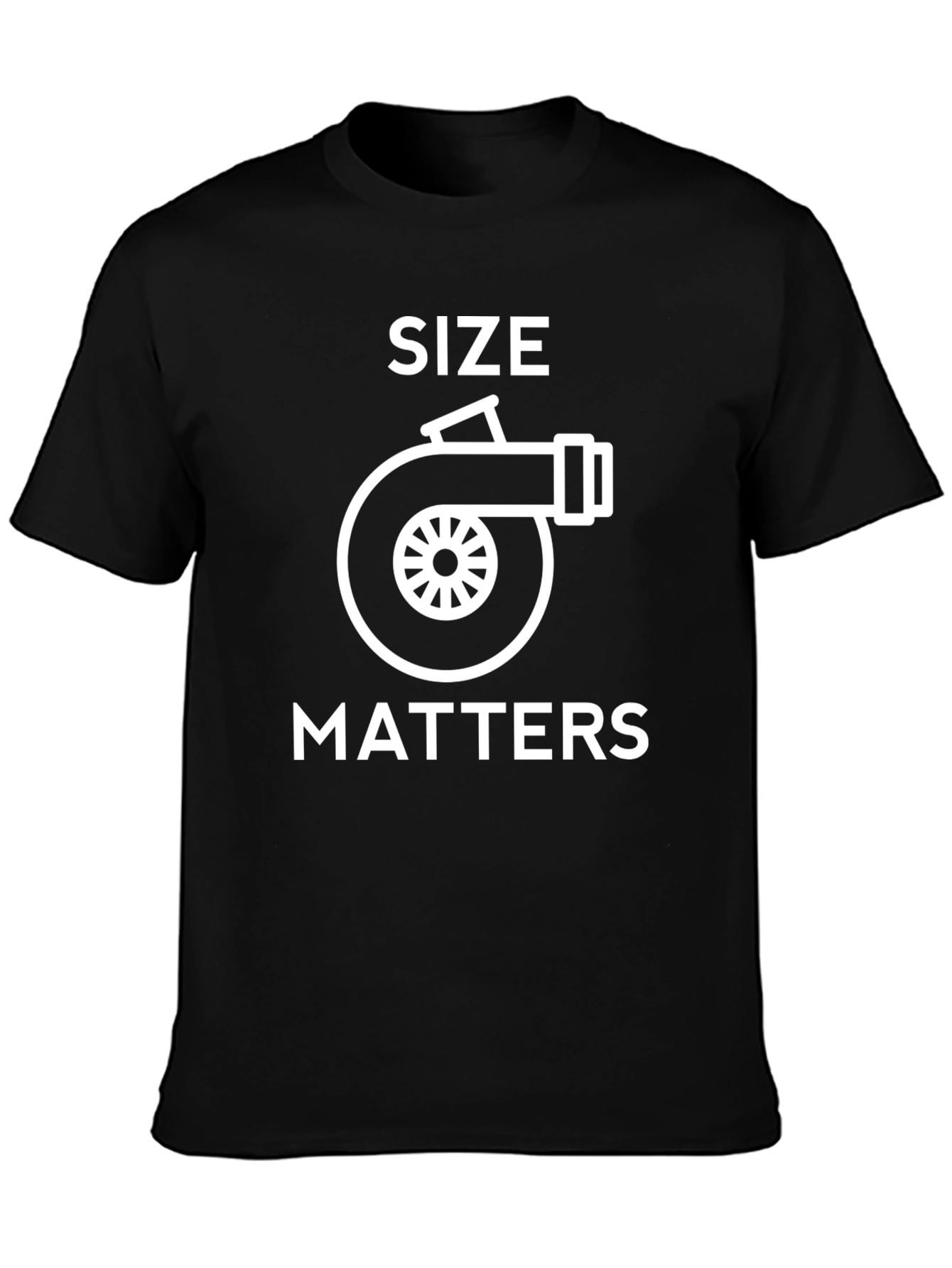 Size Matters Turbo T-Shirt - Black