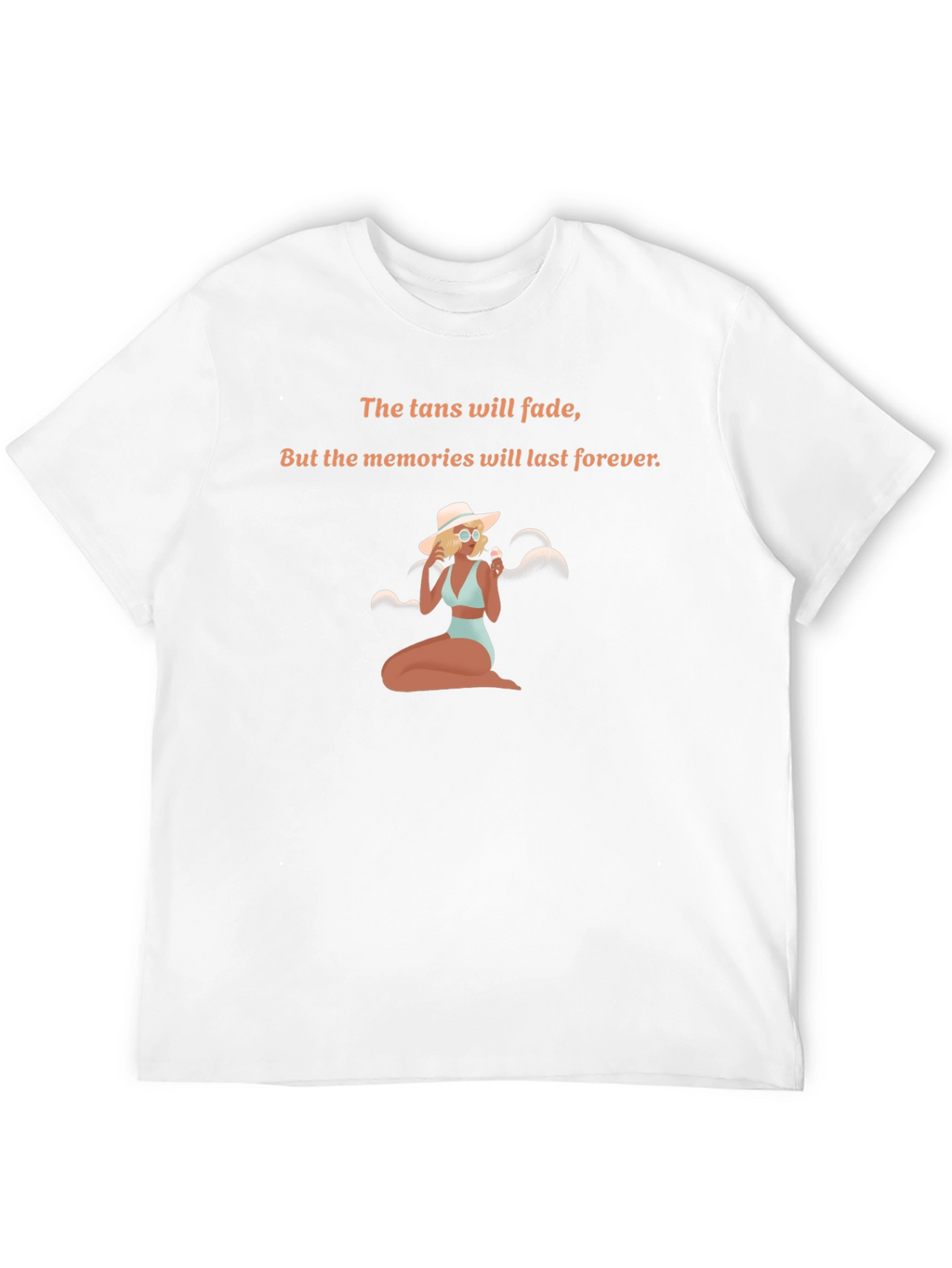 Tan Fades Memories Last Forever Graphic Tee