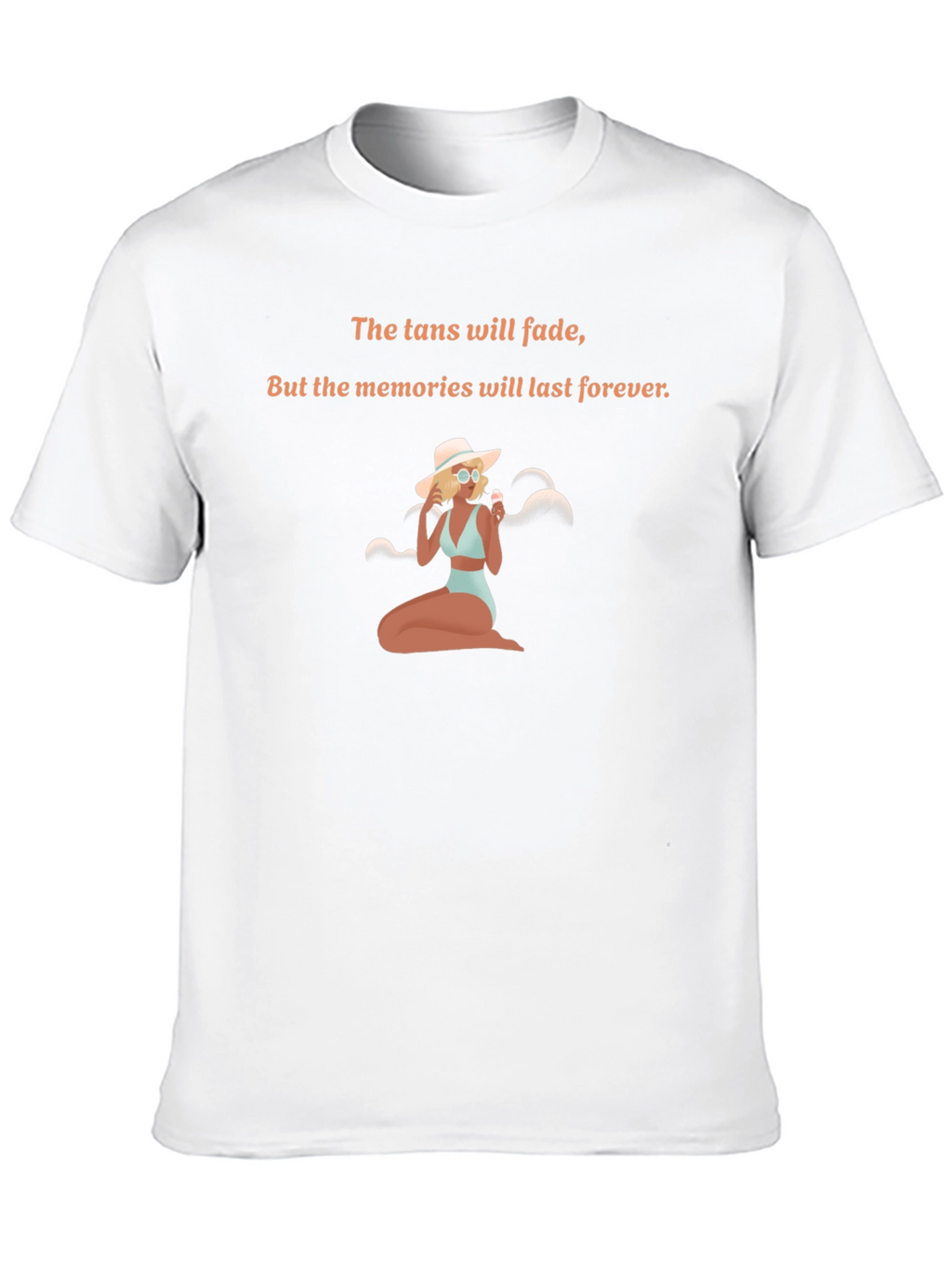 Tan Fades Memories Last Forever Graphic Tee