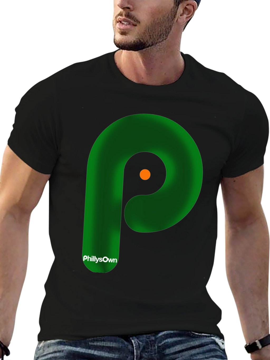 Phillys Own P Logo Black T-Shirt