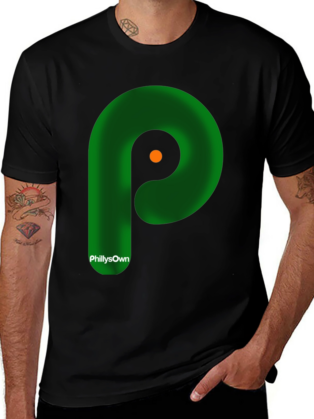 Phillys Own P Logo Black T-Shirt