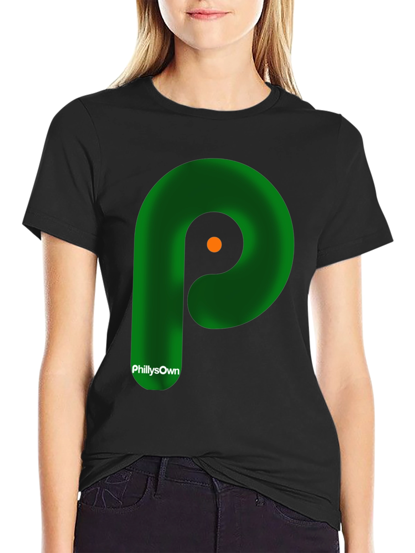 Phillys Own P Logo Black T-Shirt