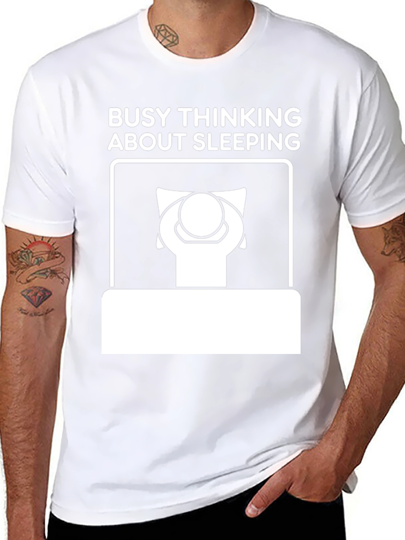 Busy Thinking About Sleeping Graphic Tee