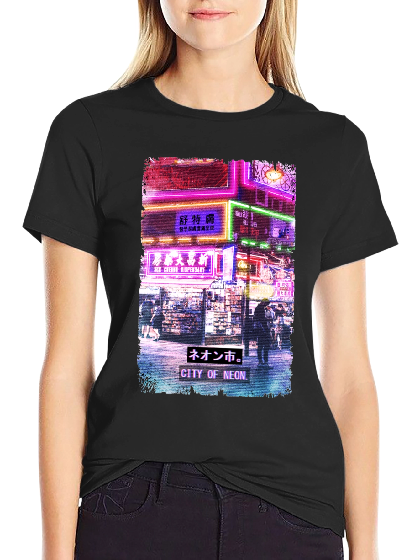 Neon City Graphic Tee - Urban Style Shirt