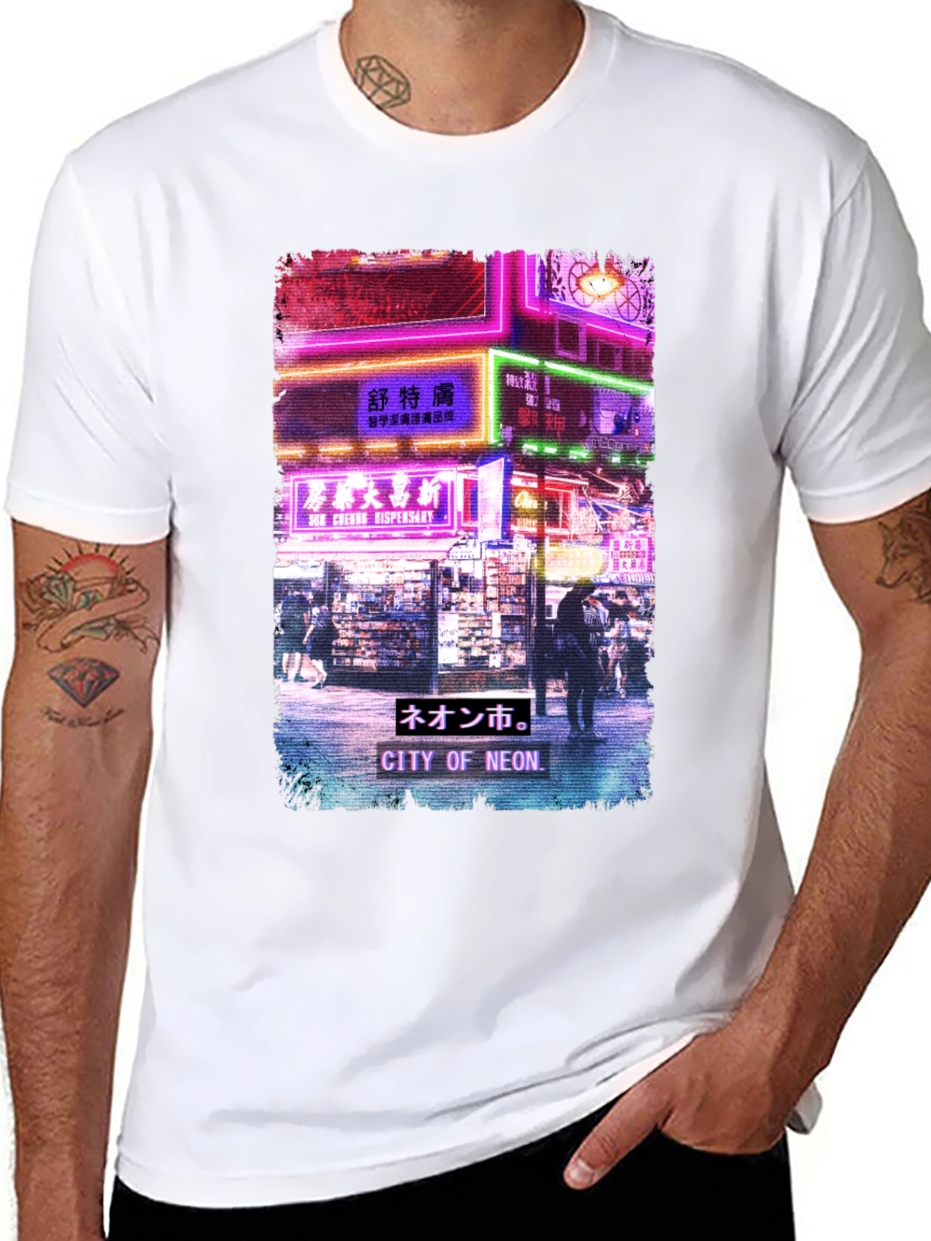 Neon City Graphic Tee - Urban Style Shirt